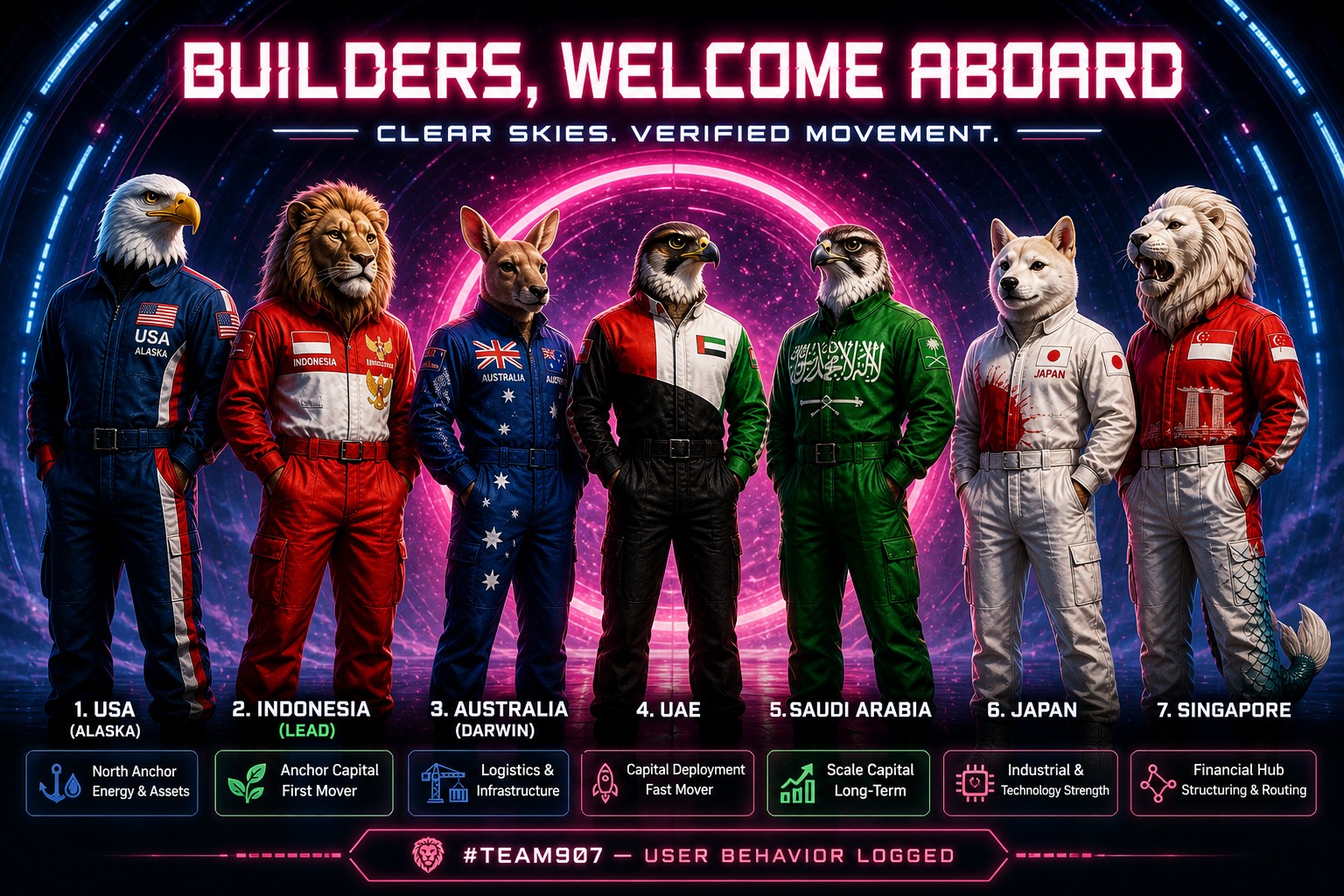 Builders, Welcome Aboard lineup visual